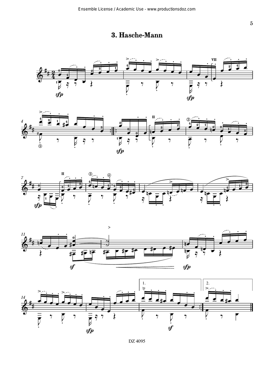 Kinderszenen, Op. 15 Kinderszenen, Op. 15 Classical Guitar scores gallery preview page 5