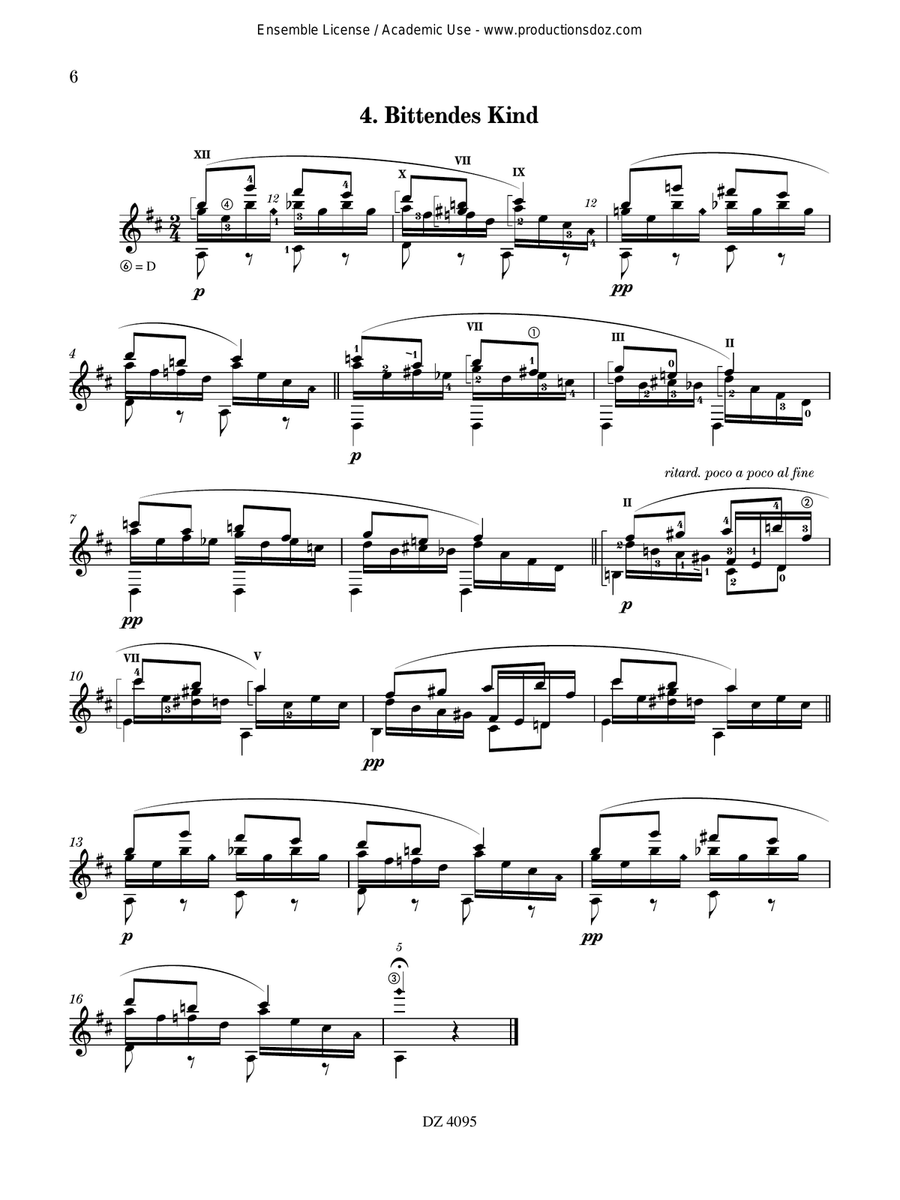 Kinderszenen, Op. 15 Kinderszenen, Op. 15 Classical Guitar scores gallery preview page 6