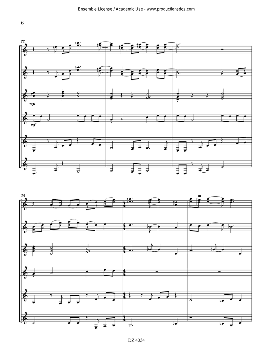 D'Bootsy Bass Baby D'Bootsy Bass Baby Guitar Ensemble scores gallery preview page 6