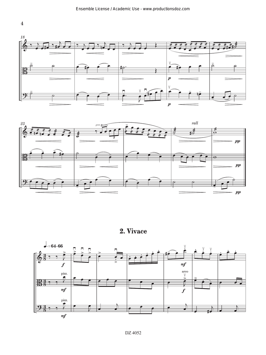 Quatre mouvements d'autrefois Cello scores gallery preview page 4