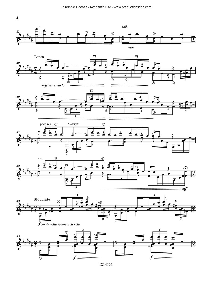 Studies from Eight Views from XiaoXiang, book 1 Classical Guitar scores gallery preview page 4
