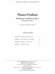 Studio per la chitarra, Op. 1