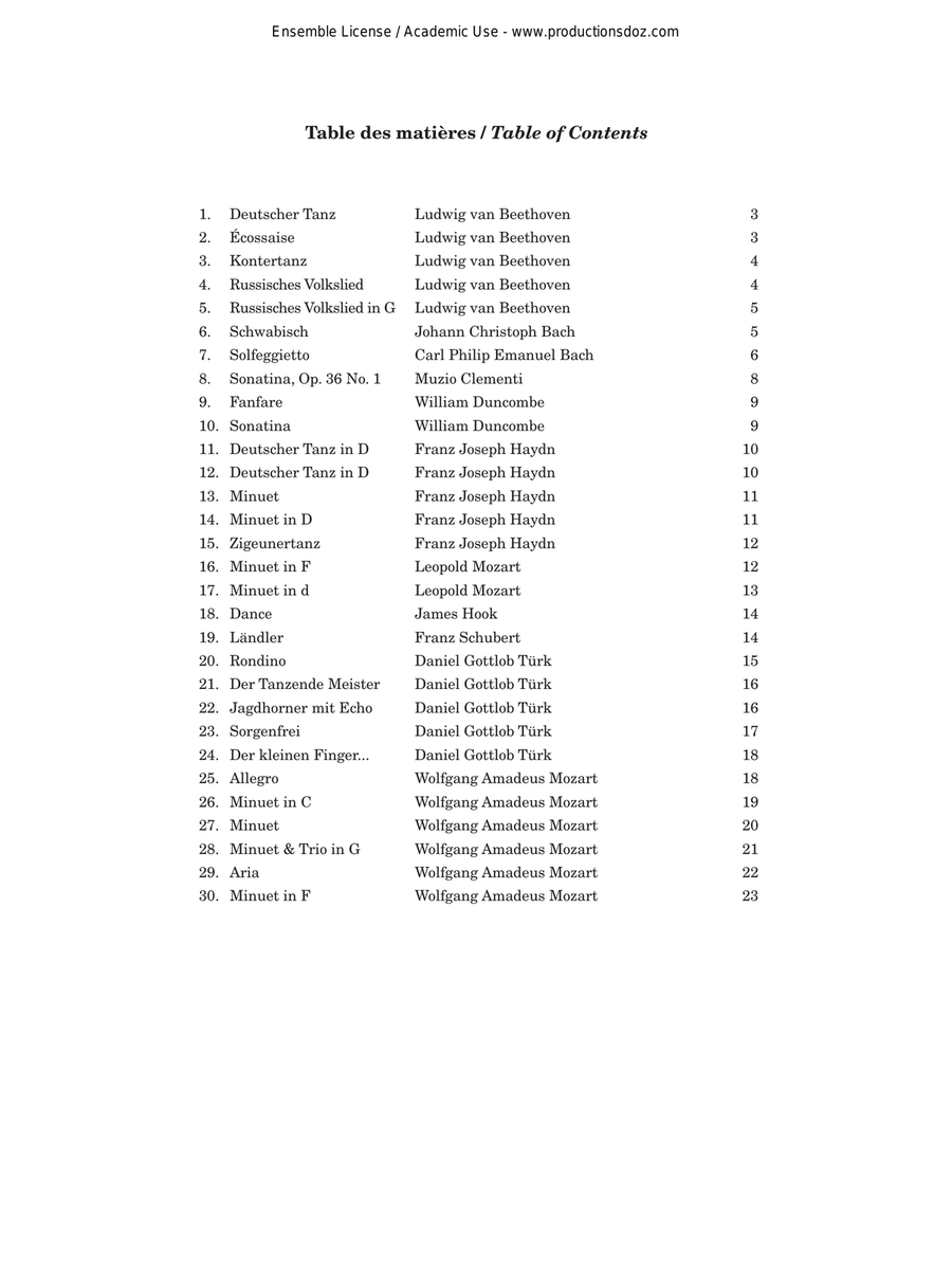30 Classical Miniatures Acoustic Guitar scores gallery preview page 2