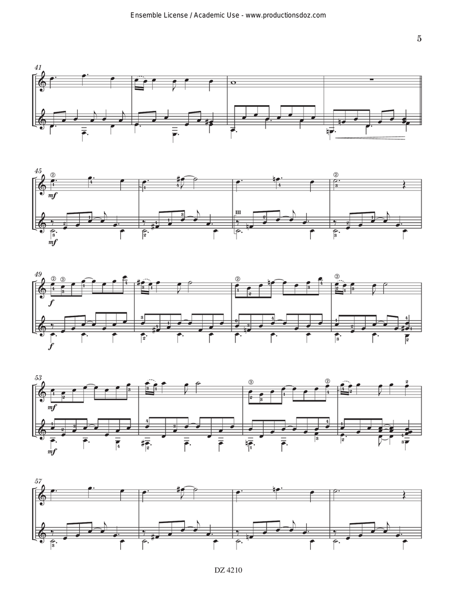 Parque Avellaneda Parque Avellaneda Classical Guitar scores gallery preview page 5
