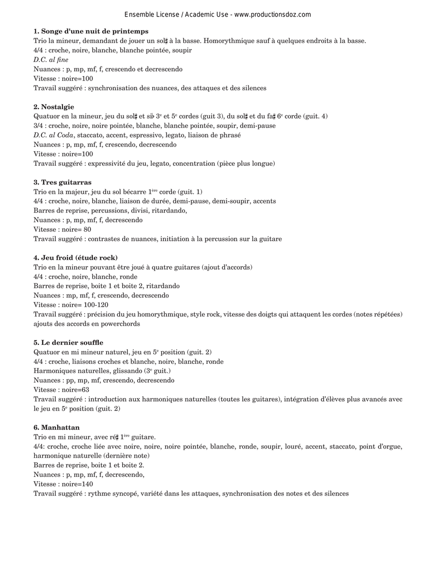 À vos guitares, prêts, jouez! Vol. 4 Classical Guitar scores gallery preview page 2