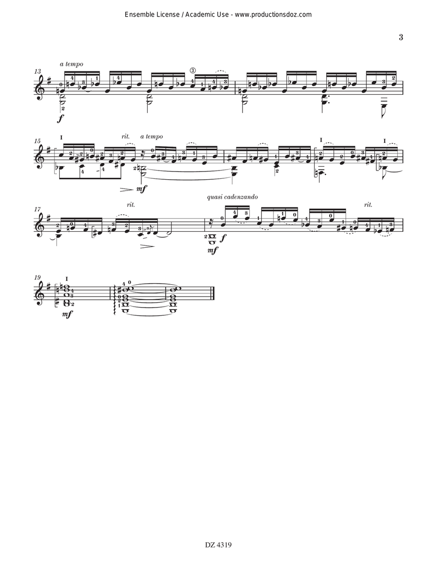 Suite Classical Guitar scores gallery preview page 3