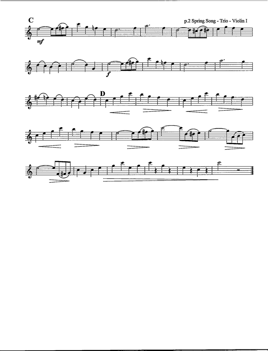 Spring Song (from 