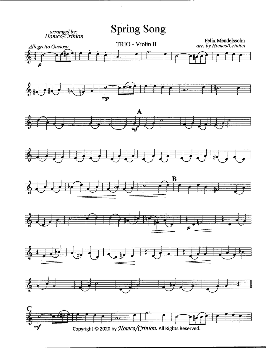 Spring Song (from 
