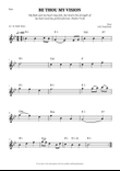 Be Thou My Vision - Flute Solo (Chords)