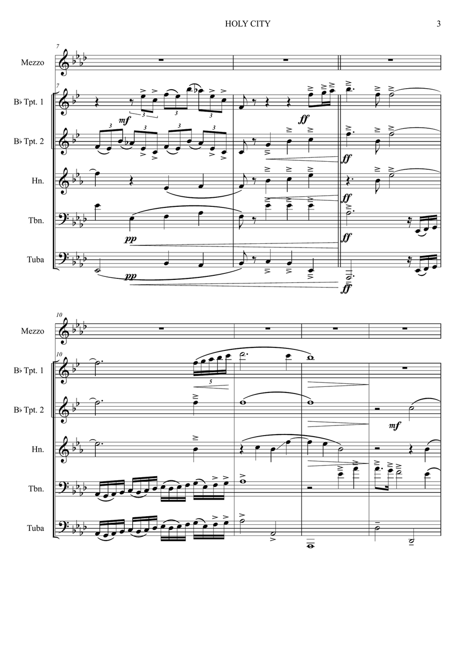 Holy City Brass Quintet - Digital Sheet Music page 3
