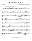 With One Voice - Tenor Sax