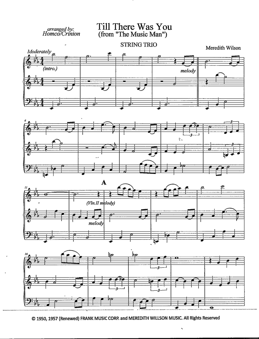 Till There Was You Till There Was You String Trio scores gallery preview page 2