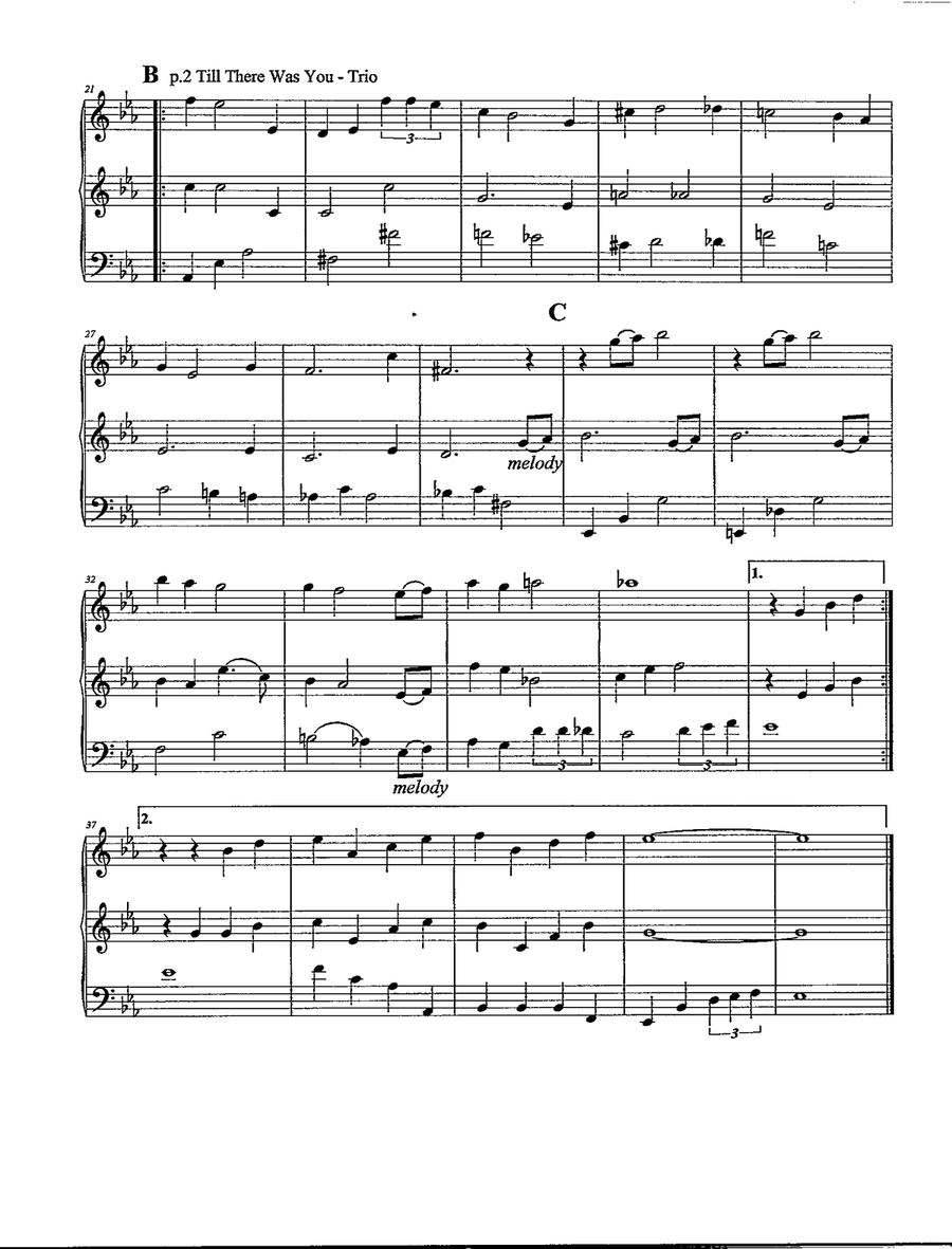 Till There Was You Till There Was You String Trio scores gallery preview page 3