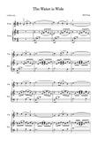 The water is wide for violin and piano
