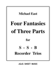 Four Michael East Fantasies for SSB Recorder Trios