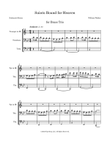 Saints Bound for Heaven (for Brass Trio)