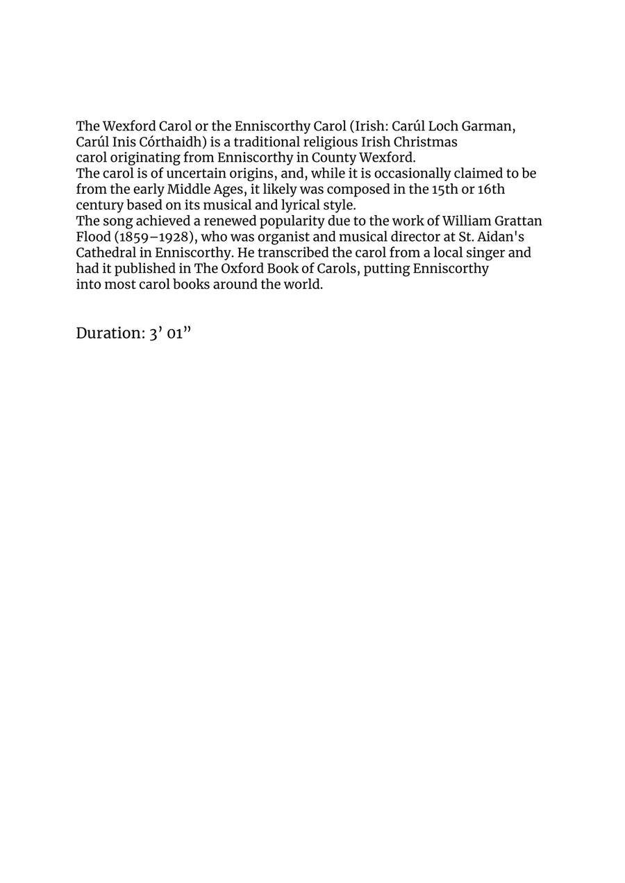 Wexford Carol for recorder quintet (d/tr/t1/t2/b) Soprano Recorder scores gallery preview page 2