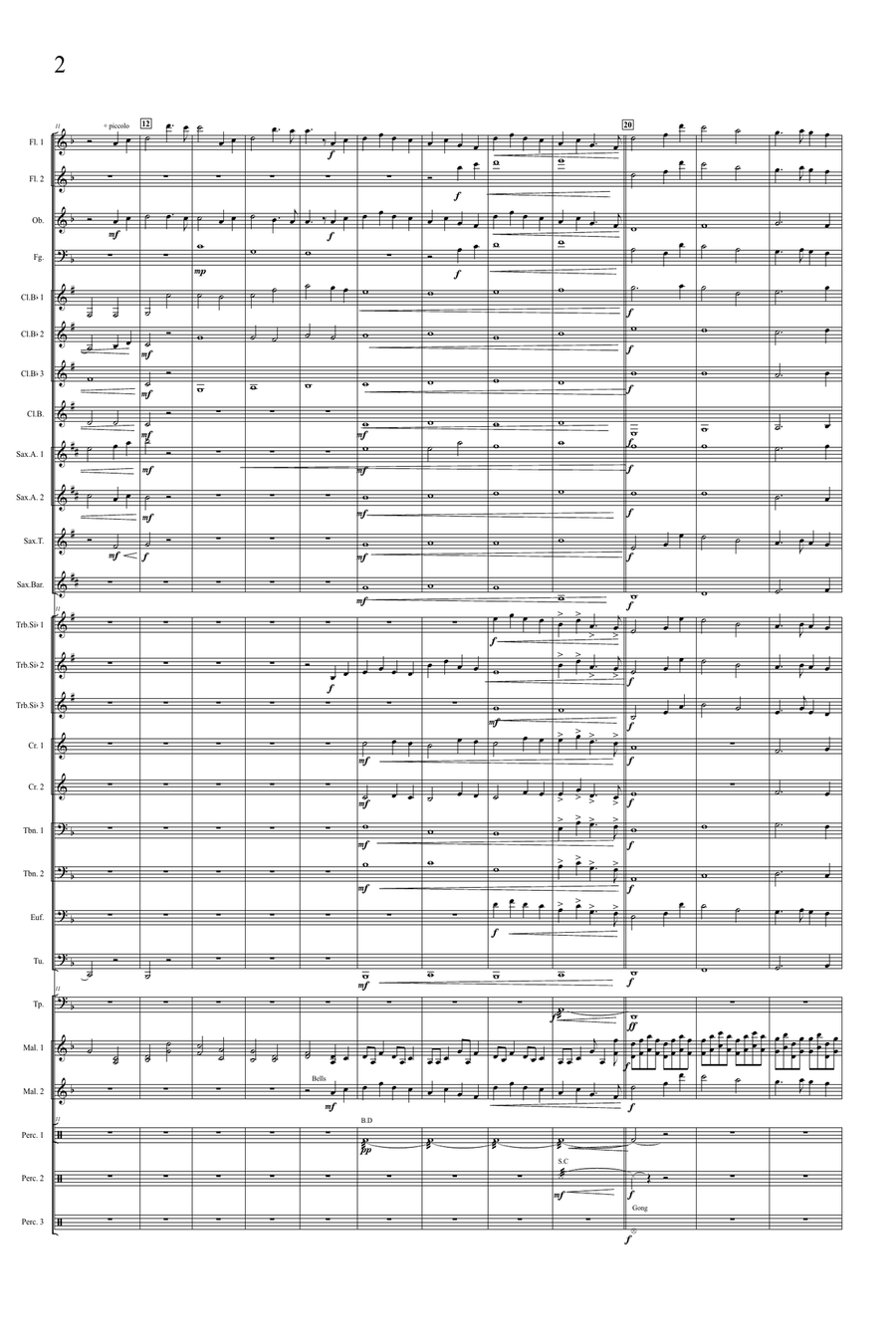 Kung Fu Panda Concert Band scores gallery preview page 2