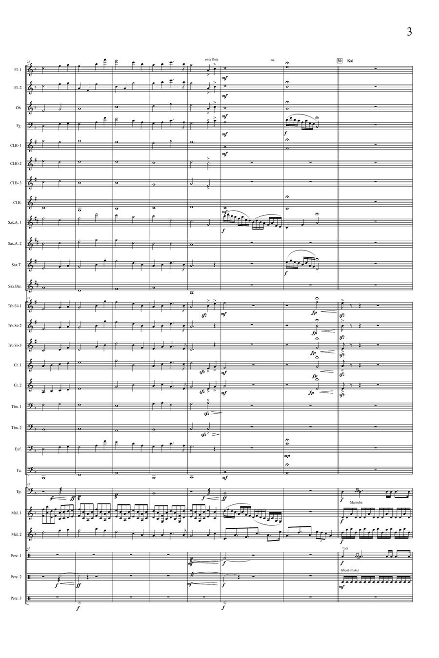 Kung Fu Panda Concert Band scores gallery preview page 3