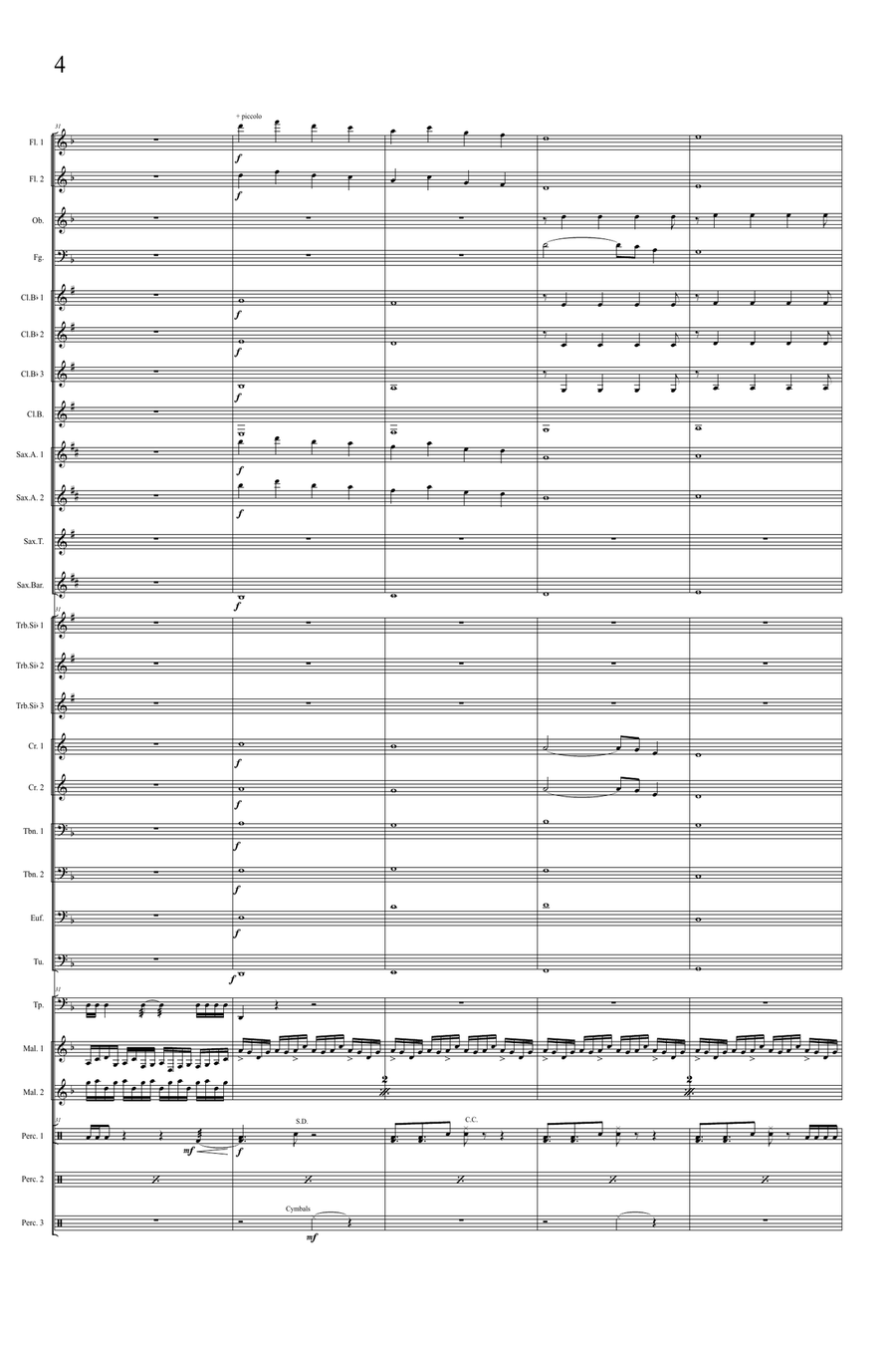 Kung Fu Panda Concert Band scores gallery preview page 4