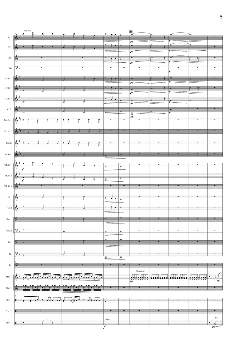 Kung Fu Panda Concert Band scores gallery preview page 5