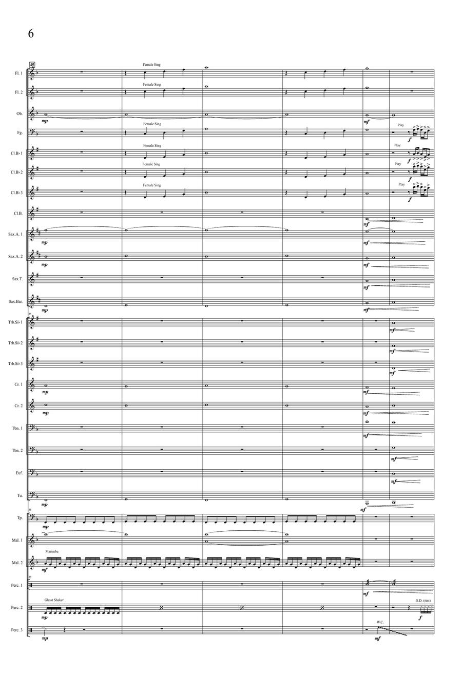 Kung Fu Panda Concert Band scores gallery preview page 6