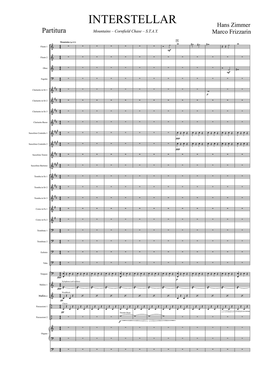 Interstellar Concert Band scores gallery preview page 1