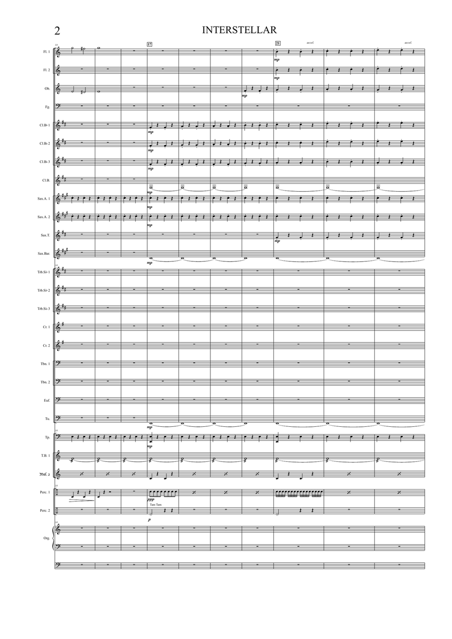 Interstellar Concert Band scores gallery preview page 2