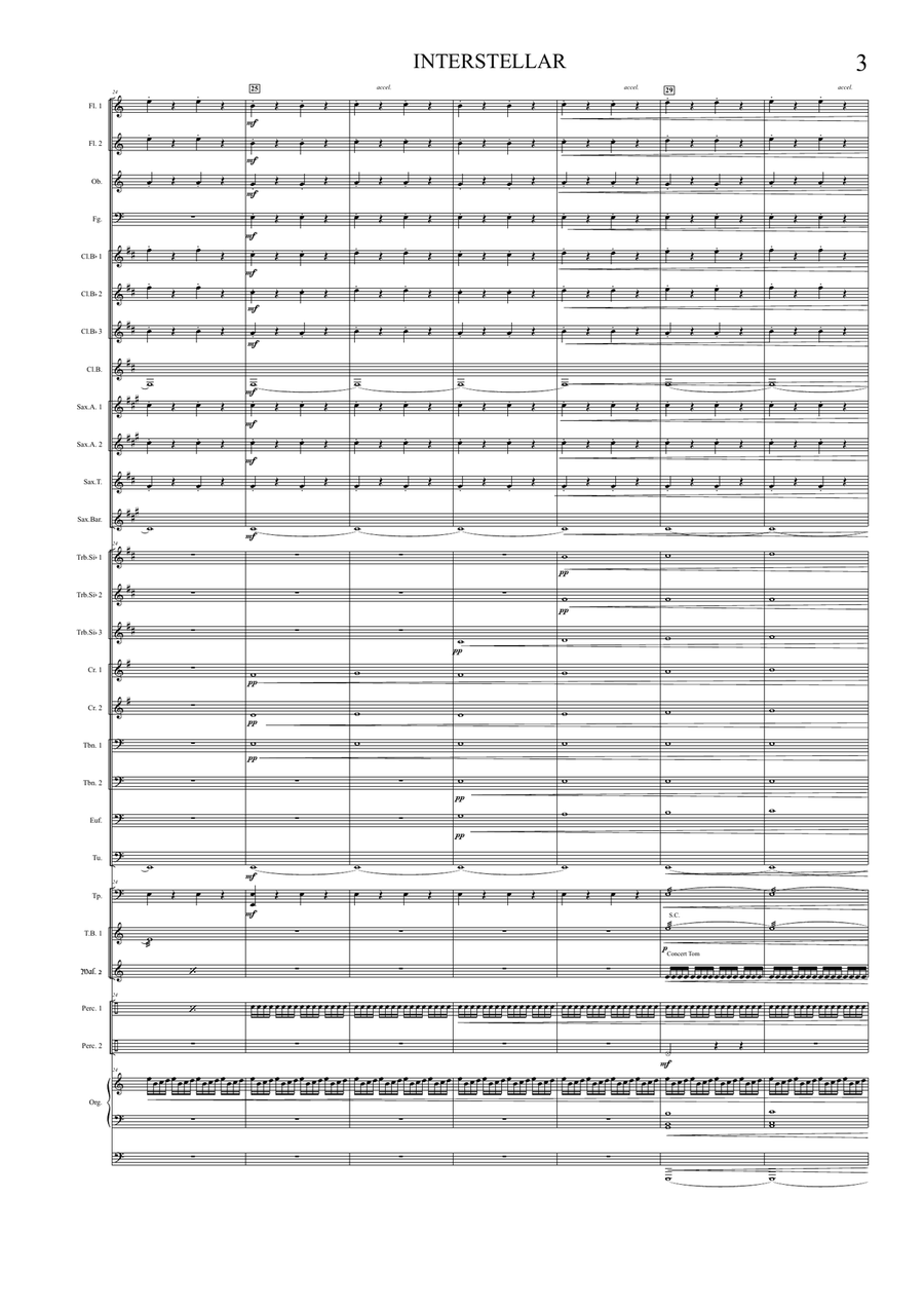 Interstellar Concert Band scores gallery preview page 3