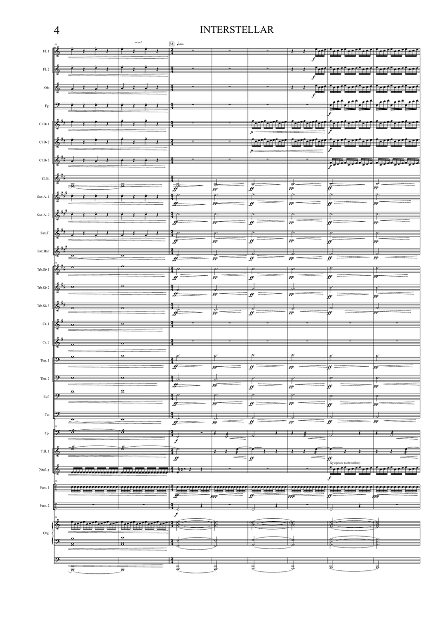 Interstellar Concert Band scores gallery preview page 4