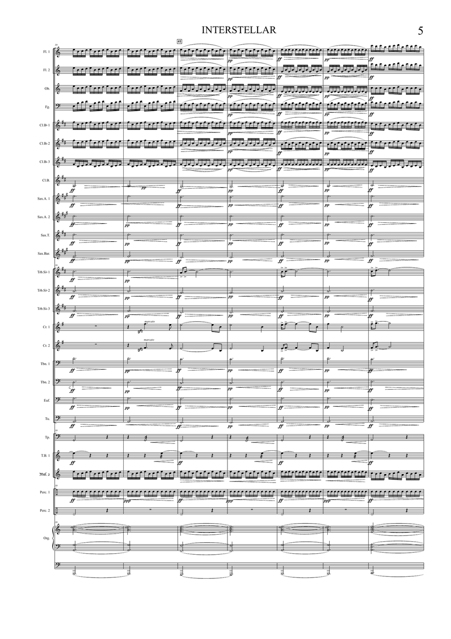 Interstellar Concert Band scores gallery preview page 5