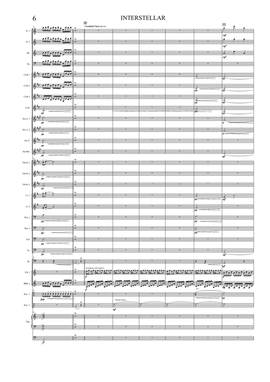 Interstellar Concert Band scores gallery preview page 6