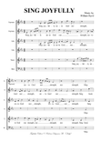 SING JOYFULLY. W. Byrd. - For SSAATB Choir. Score Only - Score Only