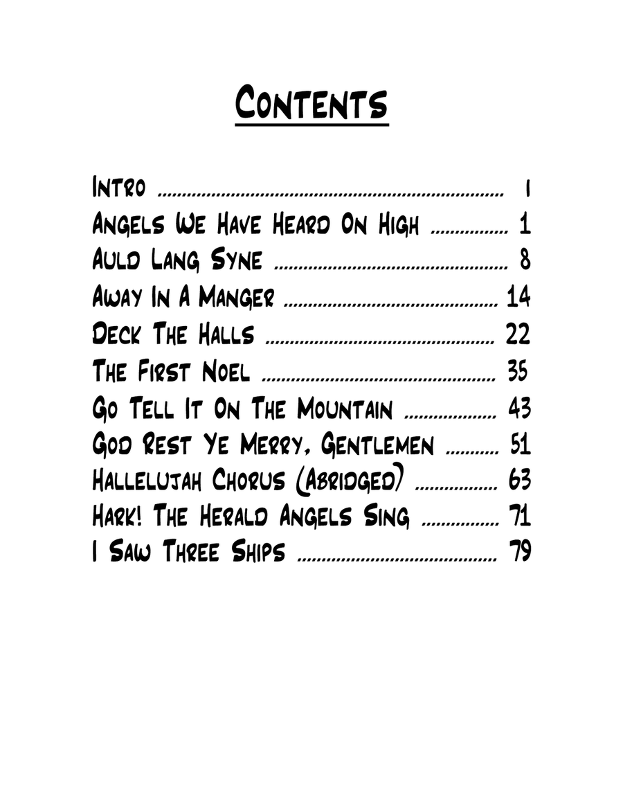 10 Christmas Songs for Clarinet Quartet: Second Edition Clarinet Quartet scores gallery preview page 3