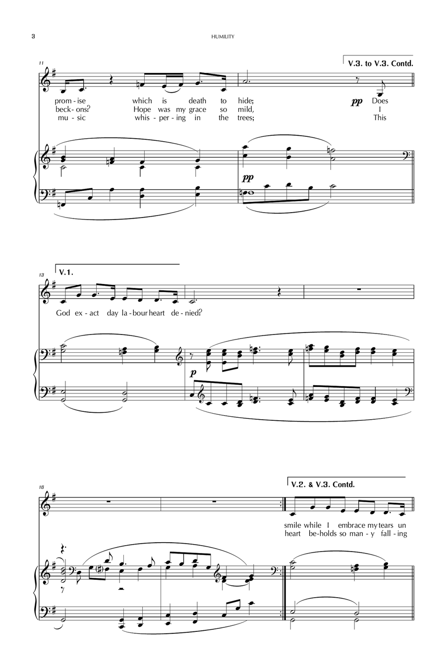 HUMILITY Piano, Vocal scores gallery preview page 2