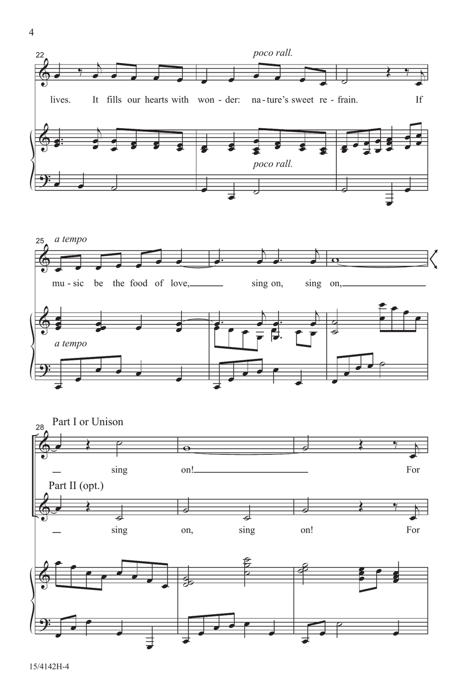 If Music Be the Food of Love Choir scores gallery preview page 4