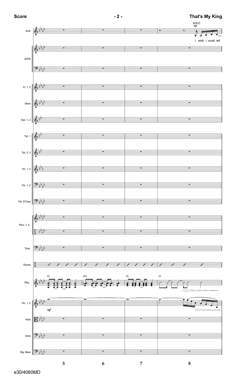 That's My King - Downloadable Orchestration Orchestra scores gallery preview page 4