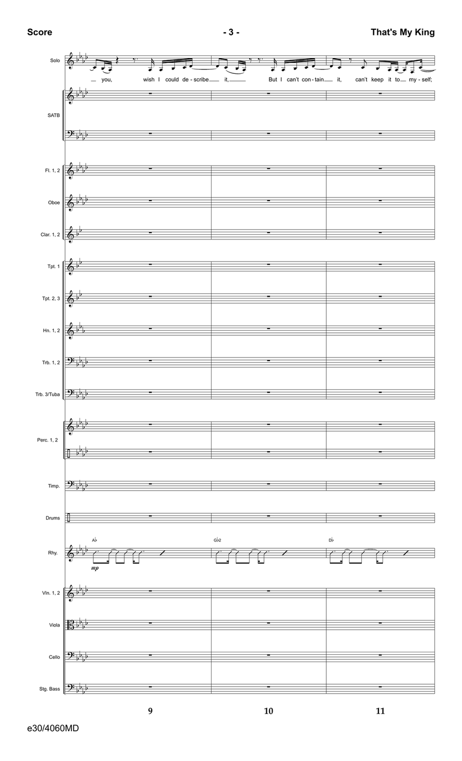 That's My King - Downloadable Orchestration Orchestra scores gallery preview page 5