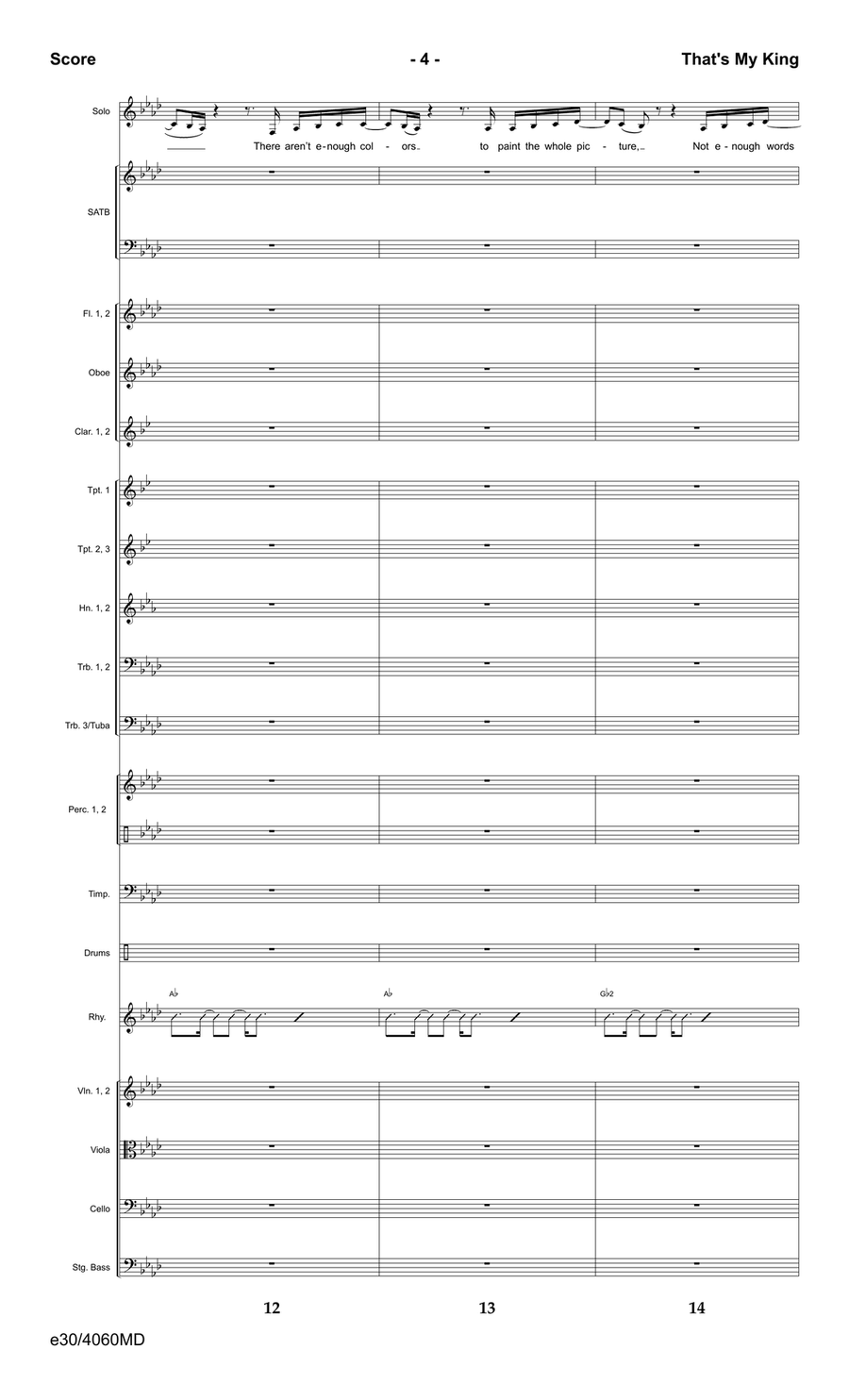That's My King - Downloadable Orchestration Orchestra scores gallery preview page 6