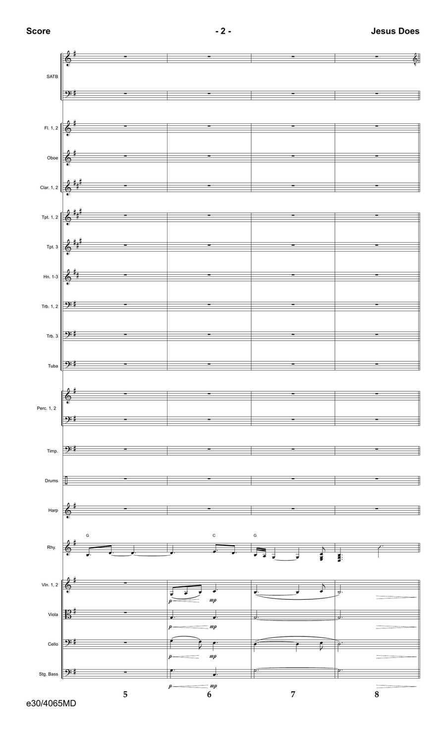 Jesus Does - Downloadable Orchestration Orchestra scores gallery preview page 4