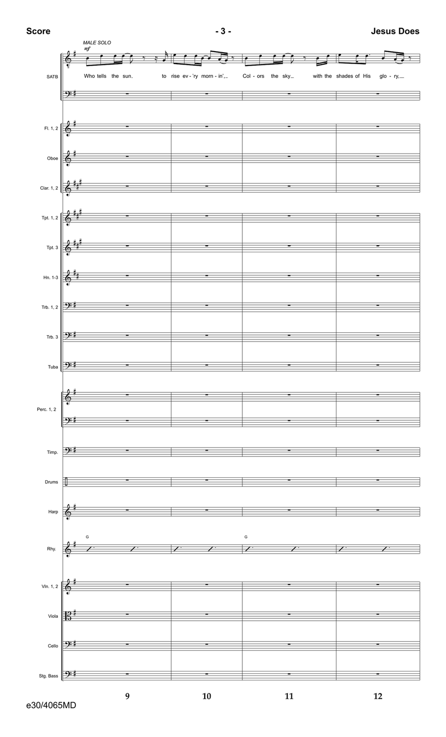 Jesus Does - Downloadable Orchestration Orchestra scores gallery preview page 5