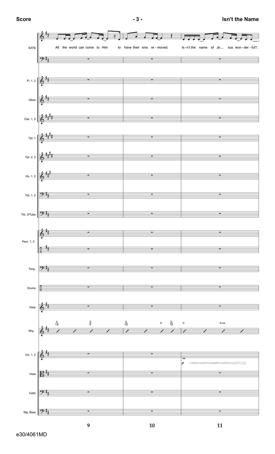 Isn't the Name - Downloadable Orchestration Orchestra scores gallery preview page 5