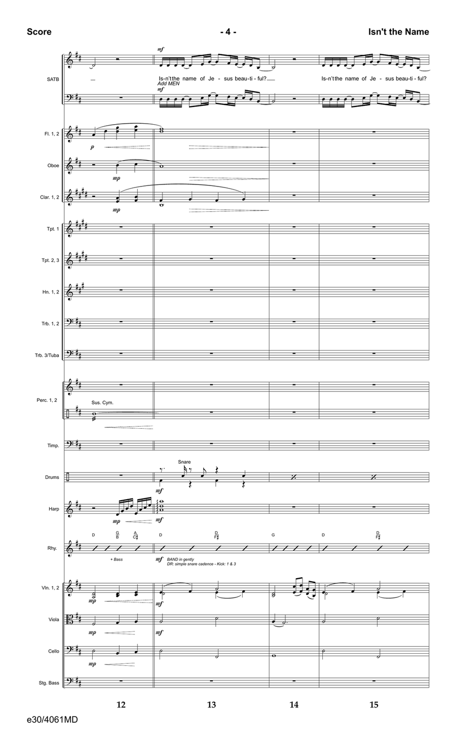 Isn't the Name - Downloadable Orchestration Orchestra scores gallery preview page 6