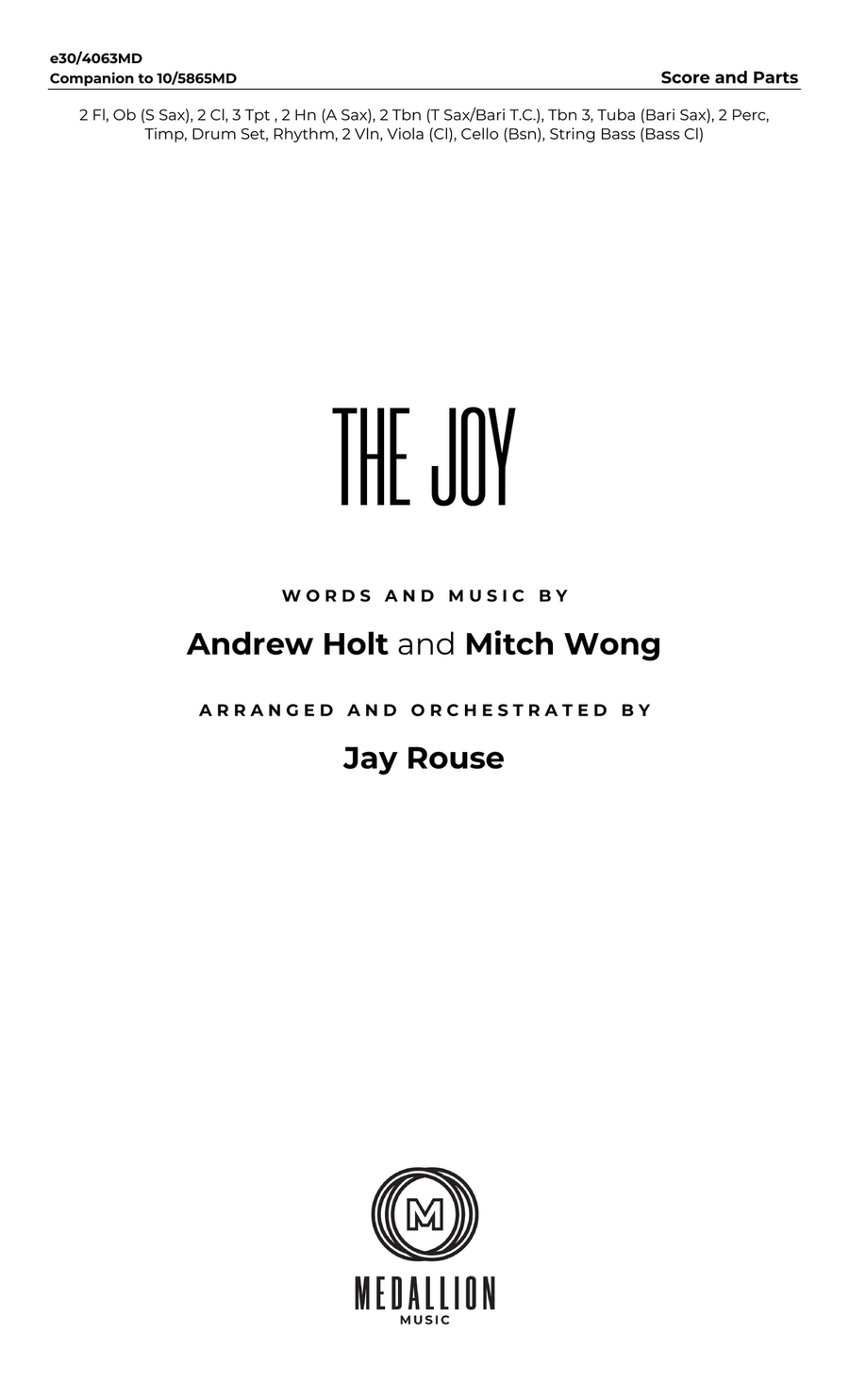 The Joy - Downloadable Orchestration Orchestra scores gallery preview page 2