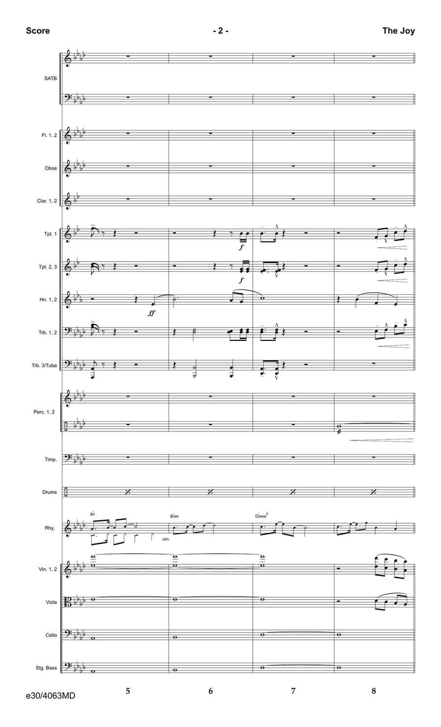The Joy - Downloadable Orchestration Orchestra scores gallery preview page 4