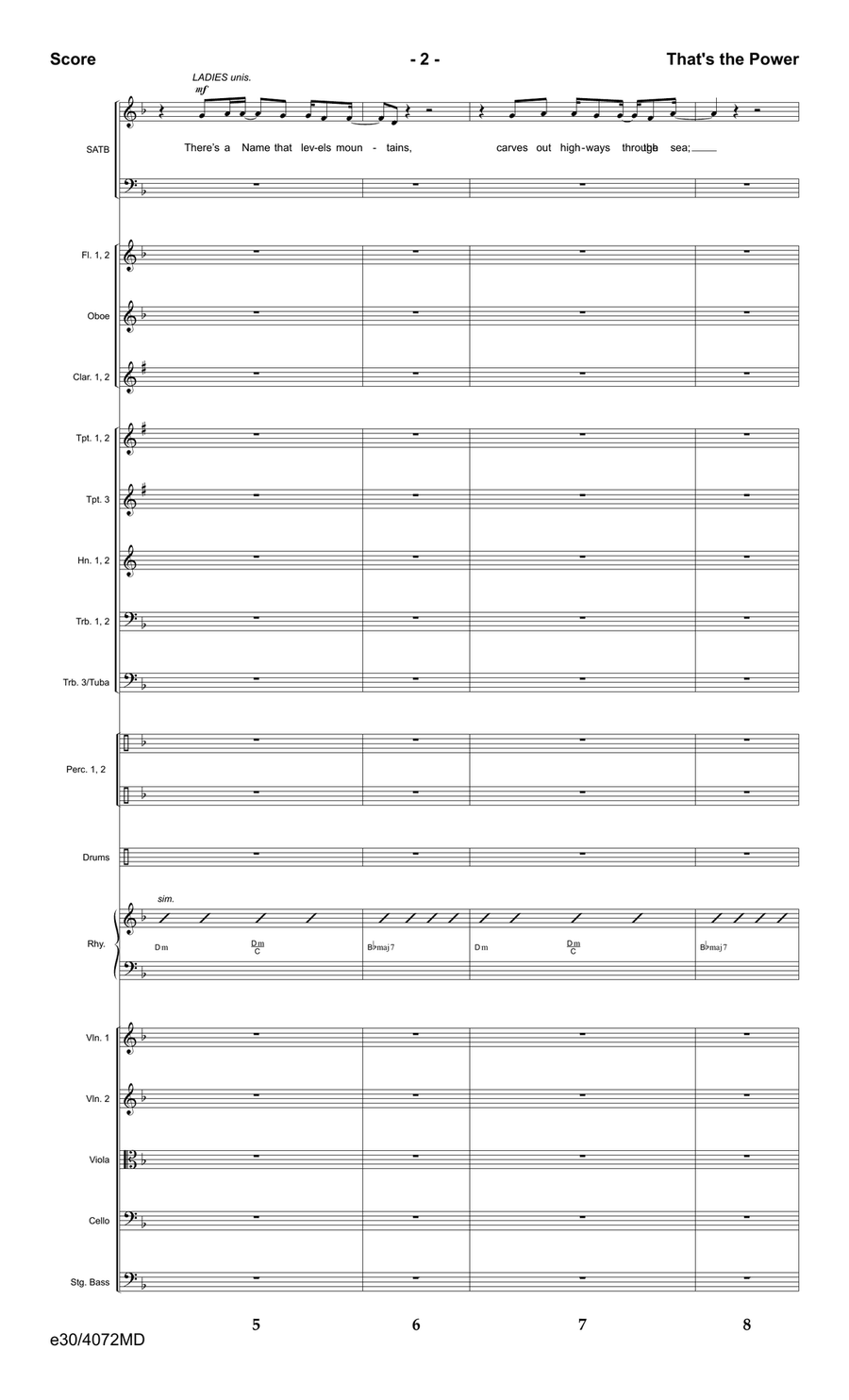 That's the Power - Downloadable Orchestration Orchestra scores gallery preview page 4