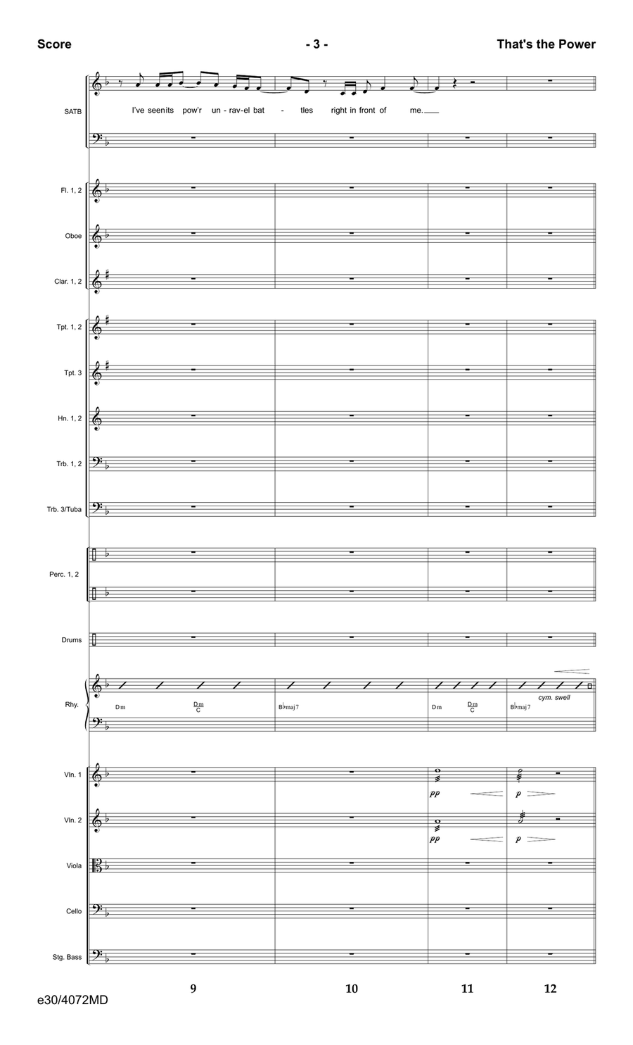 That's the Power - Downloadable Orchestration Orchestra scores gallery preview page 5