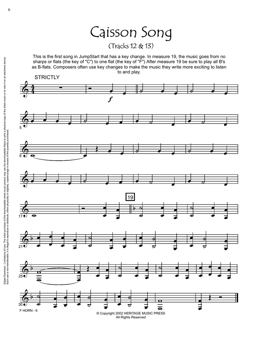 JumpStart - F Horn (Digital Download) Horn - Digital Sheet Music page 6