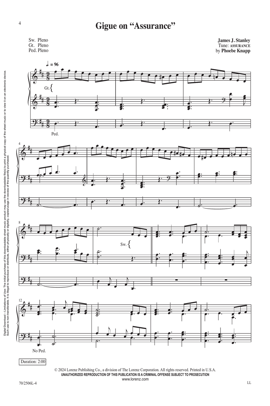 My Faith Looks Up to Thee Organ scores gallery preview page 4