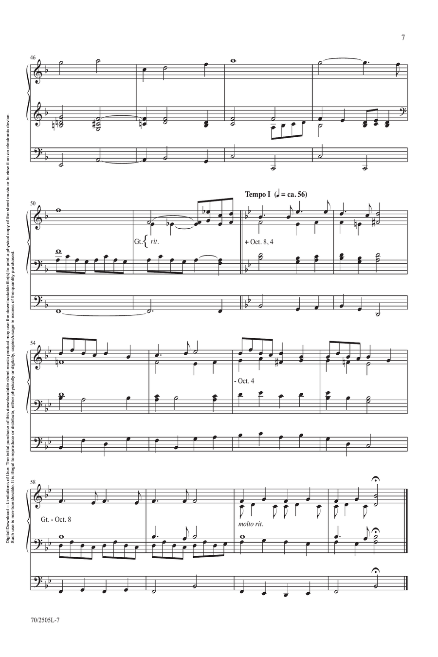 O Worship the King O Worship the King Organ scores gallery preview page 7